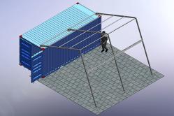 Bespoke Canopy Structure for Container